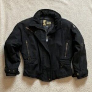Skea Vintage black suede jacket size 6